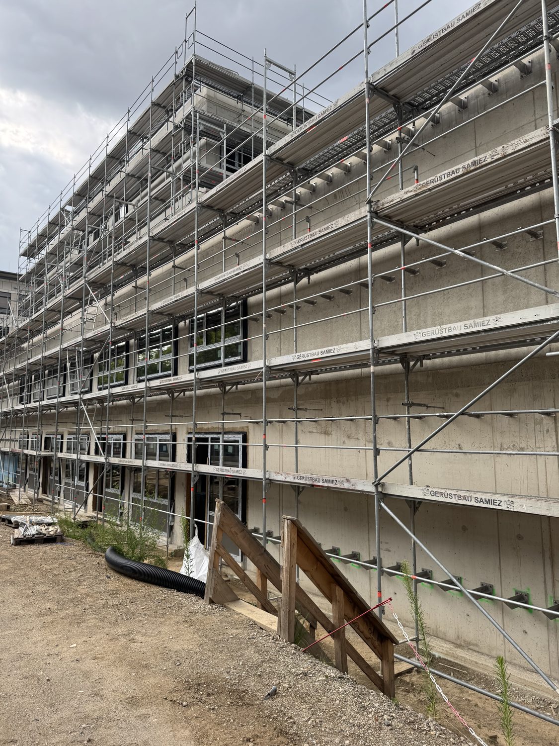 Fassadenarbeiten Erweiterungsbau Schule Braunschweig