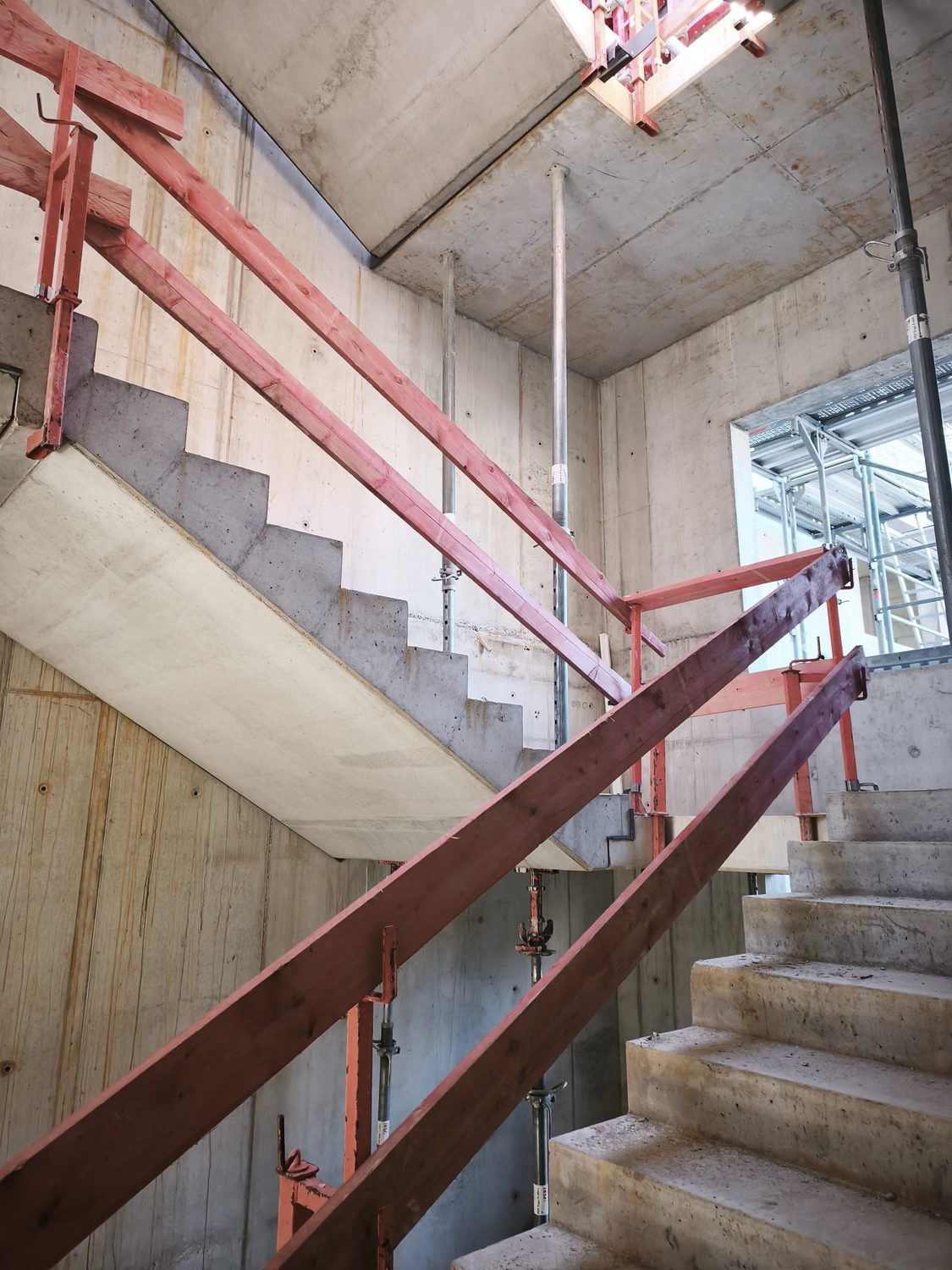 Treppenhaus Schulneubau Braunschweig